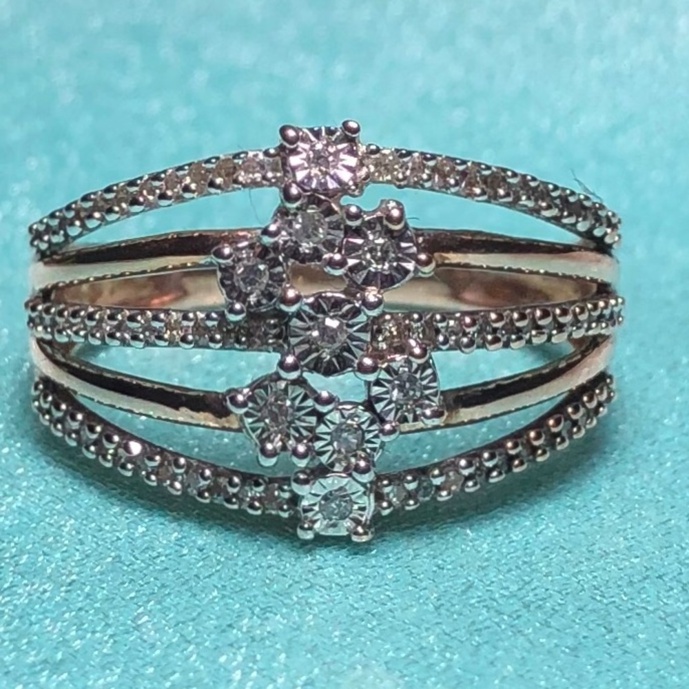 Fashion 10k Rose Gold 0.25 ct Diamond Ring